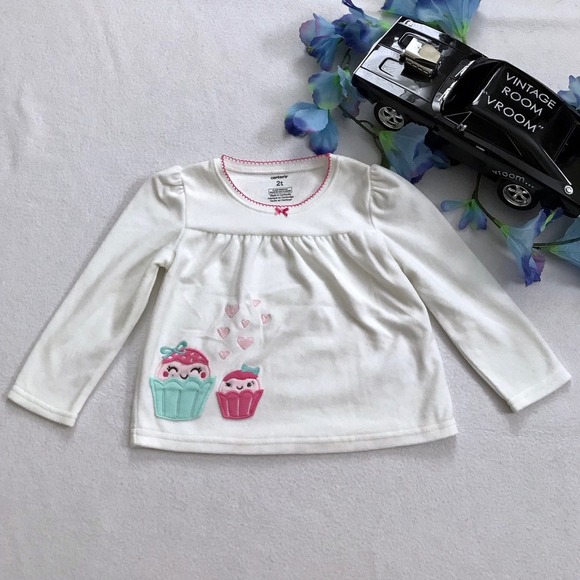 Cat & Jack and Carter's New Top Bundle Girls 2T - Picture 6 of 12